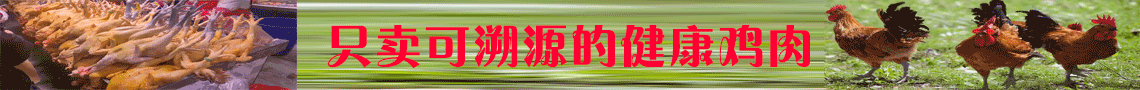 只卖可溯源的健康鸡